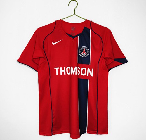 Retro PSG 2004/05 Away Red Soccer jersey