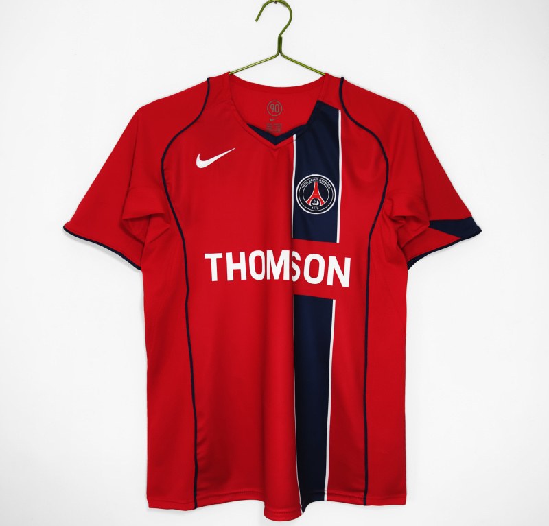 Retro PSG 2004/05 Away Red Soccer jersey