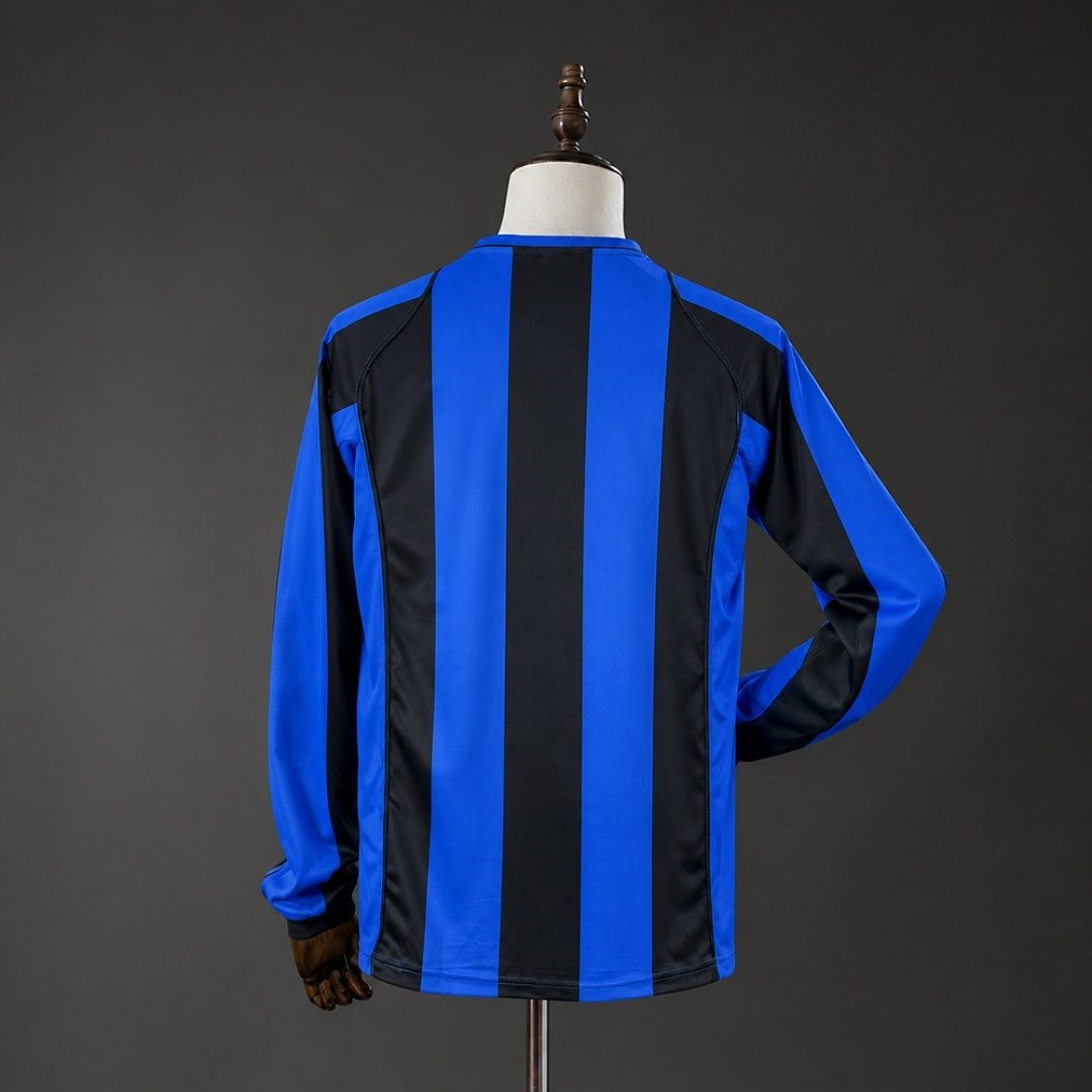 2004/05 Inter Milan Home Retro Long Sleeve Soccer Jersey S-XXL