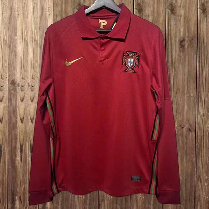 2020/21 Portugal home long sleeve retro jersey