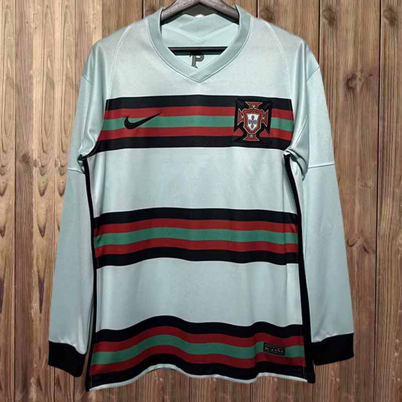 2020-21 Portugal Away retro Long Sleeve Jersey