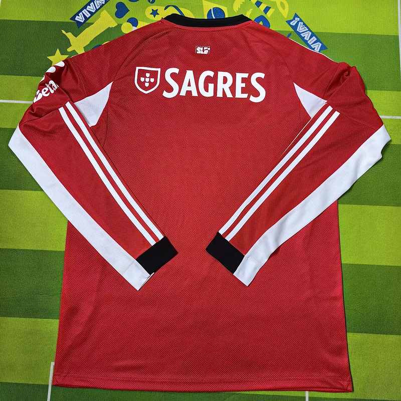 25-26 Benfica home long sleeve jersey