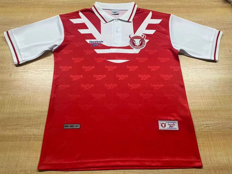 97-98 Toros Neza home Retro Long sleeve soccer jersey size S-2XL