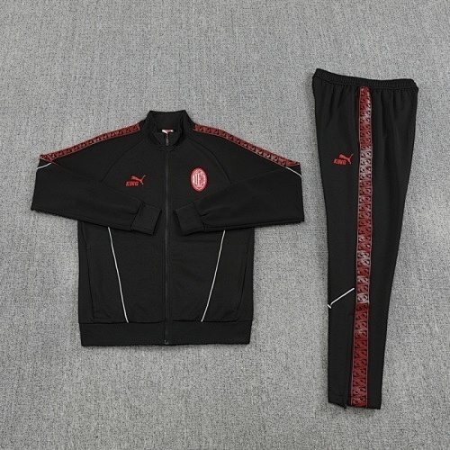 AC Milan 2025/26 Black long sleeve Jacket suit S-XXL