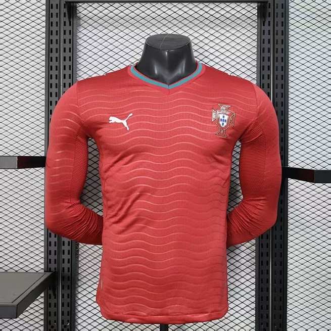 Portugal 2026 World Cup Home Long Sleeve player version Jersey S-4XL