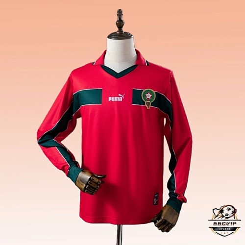 Retro 1998 Morocco Second Home Jersey Long Sleeve S-XXL