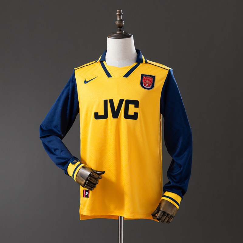 Retro Arsenal 1996/97 Away Long Sleeve soccer jerseys