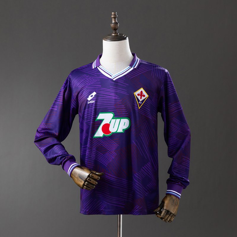 Retro Fiorentina 1992/93 home long sleeves size S-2XL