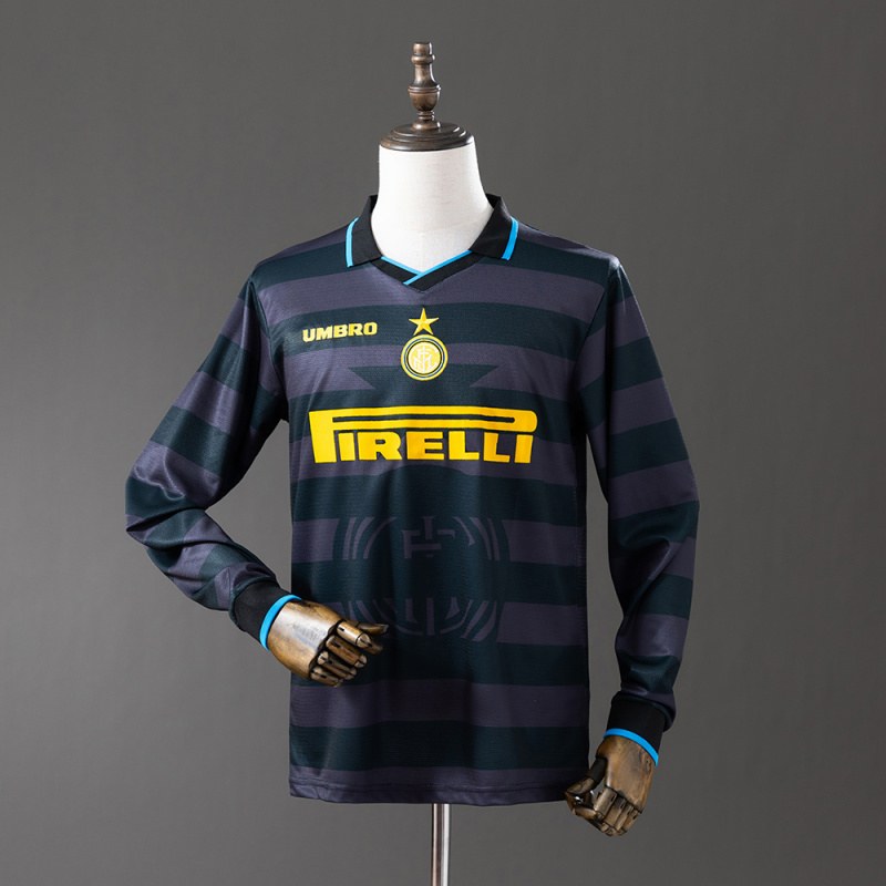 Retro Inter Milan 1997/98 Away Long Sleeve soccer jerseys