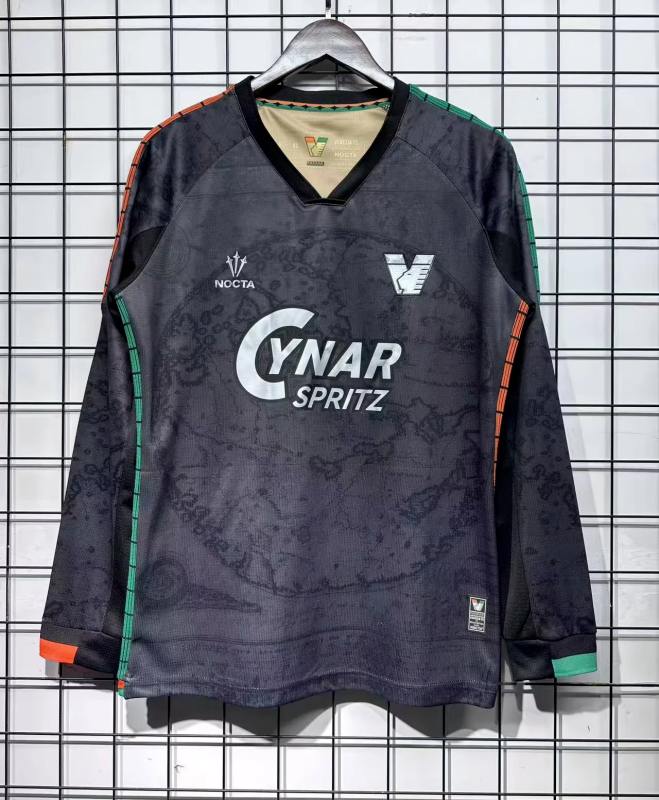 Venezia 2025/26 Home Long sleeve soccer jersey With Sponsor Size S-XXL