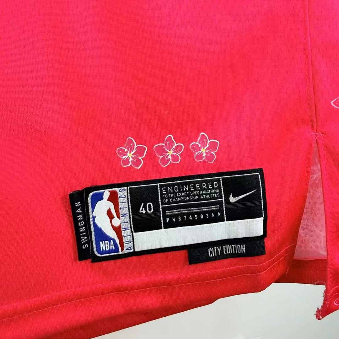 2023 Washington Wizards Red City Edition No. 3 YOUNG NBA Jersey