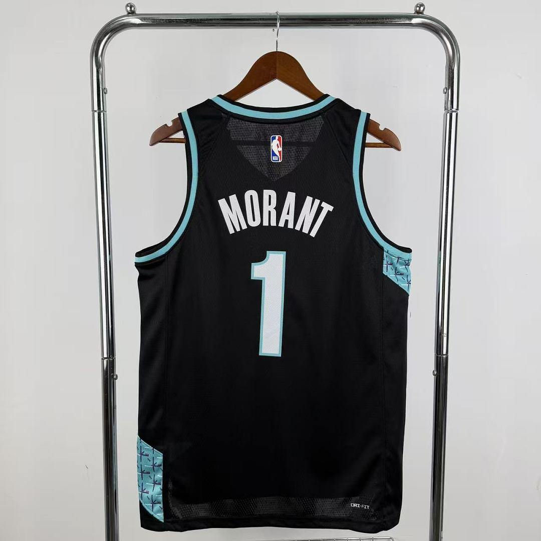 2026 Trail Blazers Black City Edition No. 1 MORANT NBA Jersey