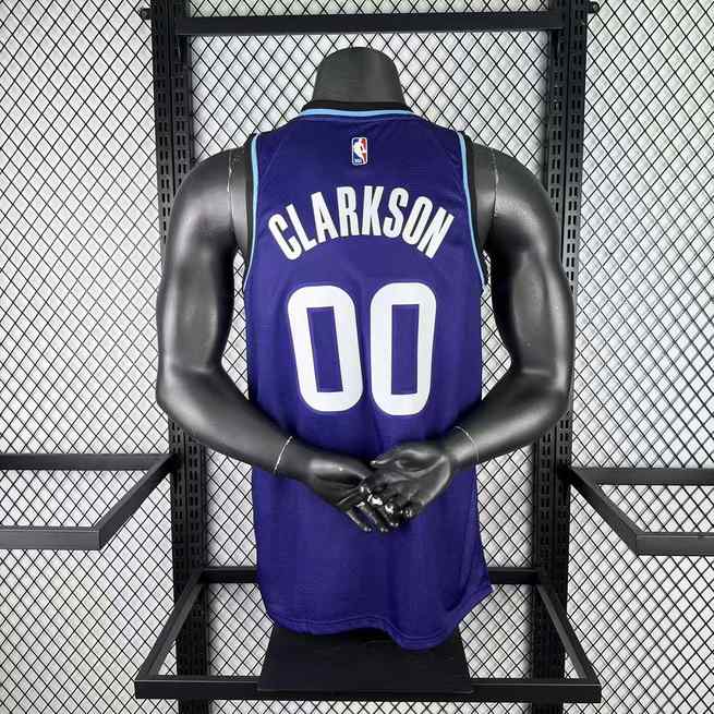 2026 Utah Jazz Purple No. 00 CLARKSON NBA Basketball Jersey