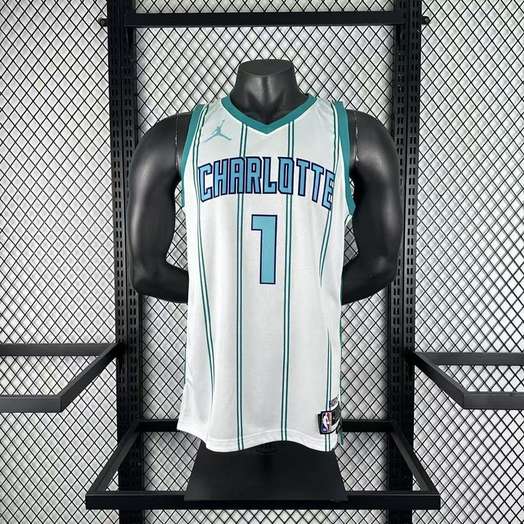Season 2025 Charlotte Hornets White No. 1 BALL