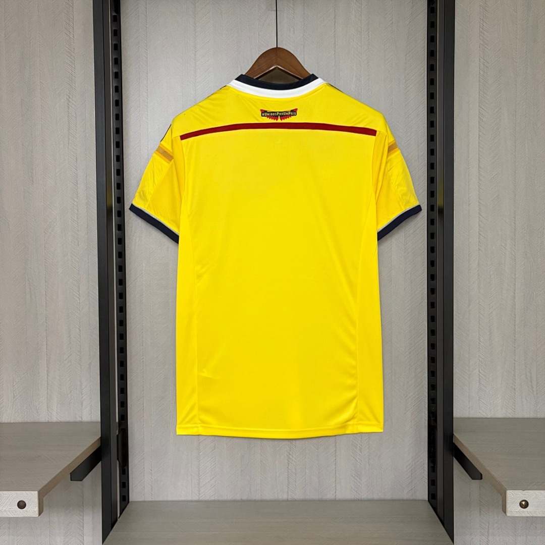2014 Colombia Home Retro Jersey S-XXL