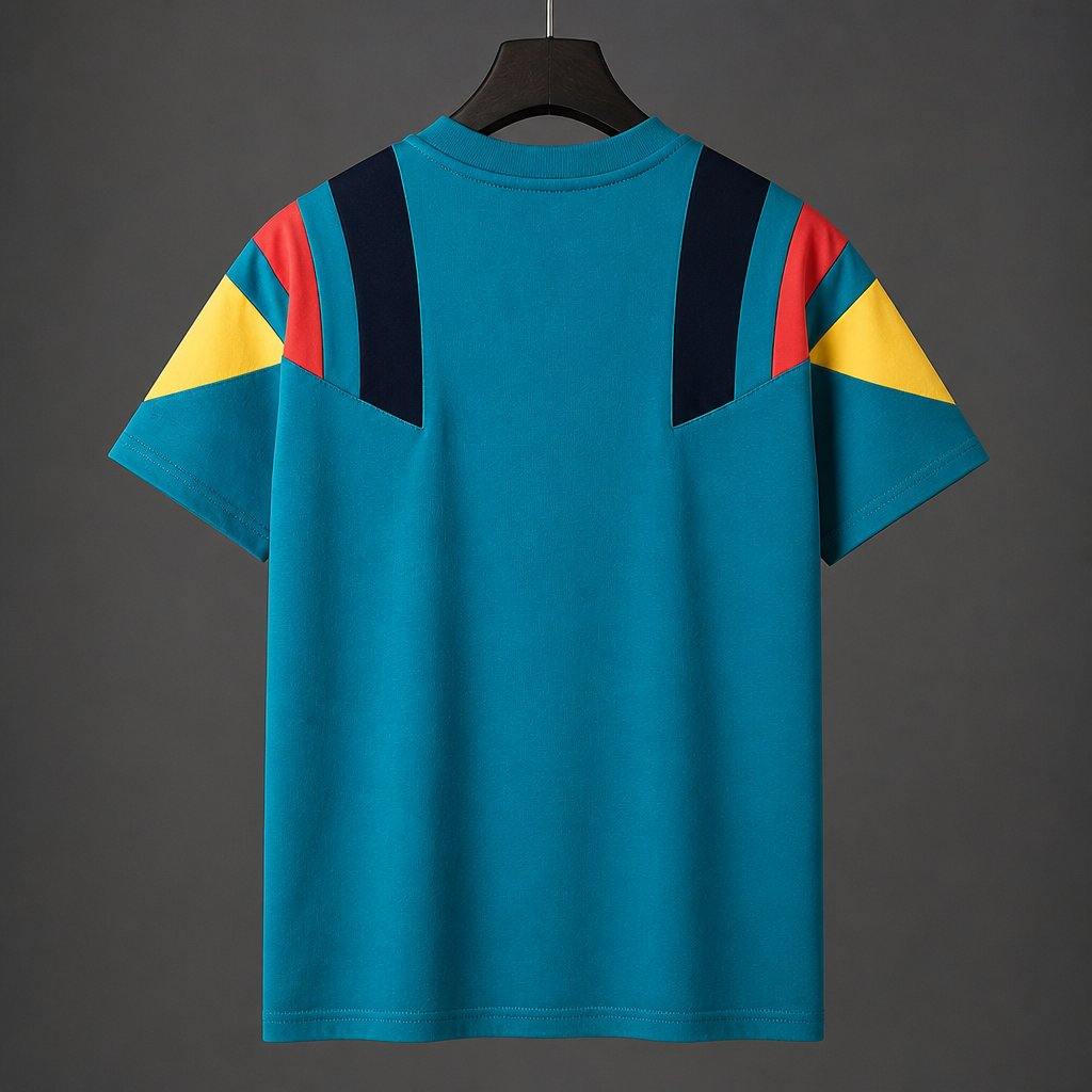 2026/27 Germany Originals Teal Multicolor Casual Retro T-Shirt S-4XL