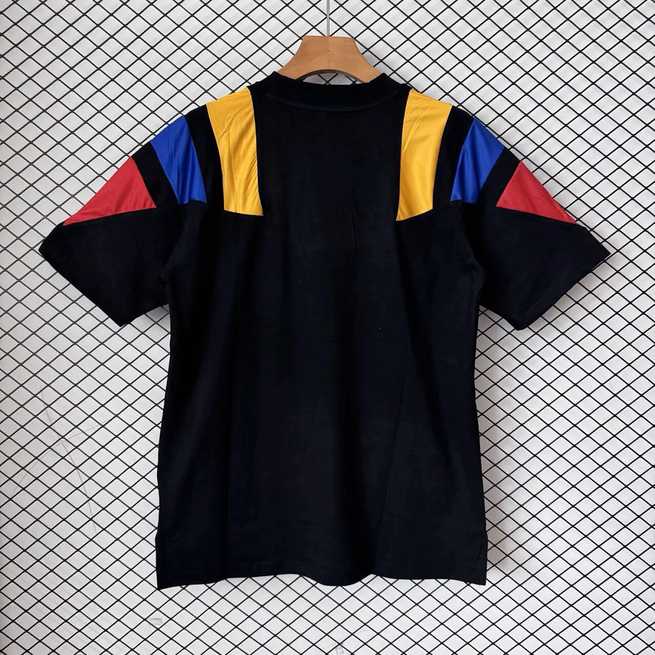 2026 Colombia Black EQT Tricolor Casual Retro T-Shirt Size S-2XL