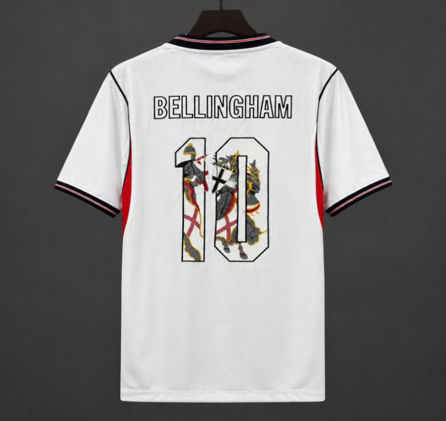 2026 England Home Bellingham Stitched Name Number Soccer Jersey S-4XL