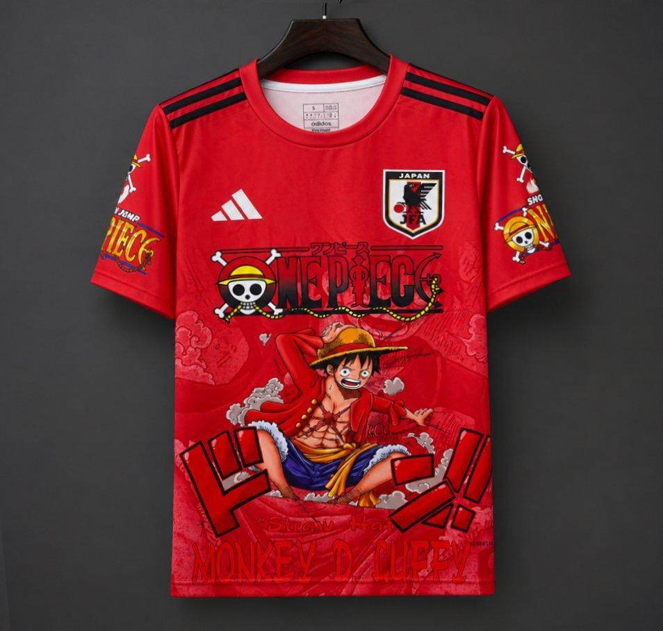 2026 Japan x One Piece Red Special Edition Jersey Size S-2XL