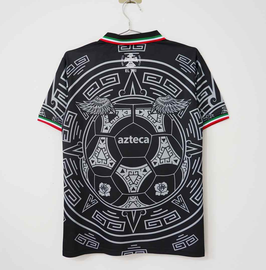 2026 Mexico Special Edition Black Virgin of Guadalupe and Aztec Pattern Soccer Jersey