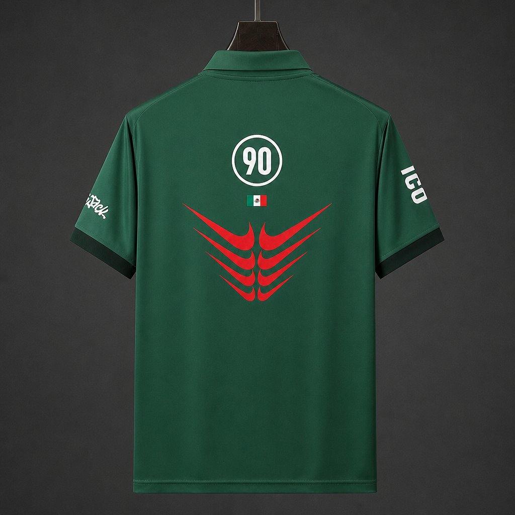 2026 Mexico x Travis Scott Cactus Jack Total 90 Retro Dark Green Soccer Jersey