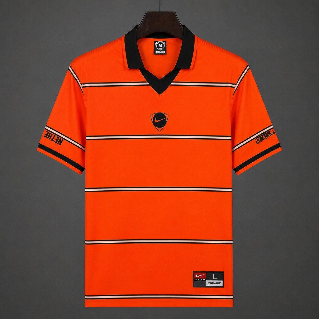 2026 Netherlands x Travis Scott Cactus Jack Total 90 Retro Orange/Black Soccer Jersey S-4XL