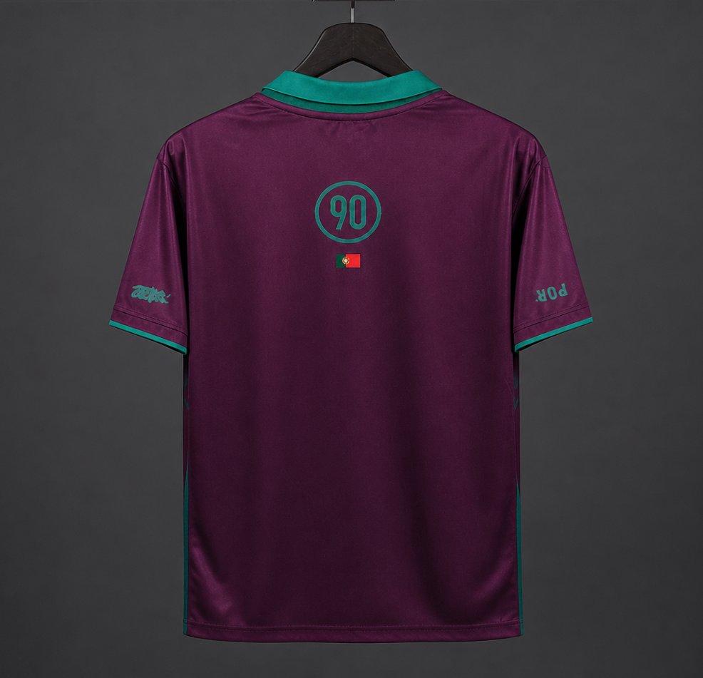 2026 Portugal x Cactus Jack Total 90 Pre-Match Wine Jersey S-4XL