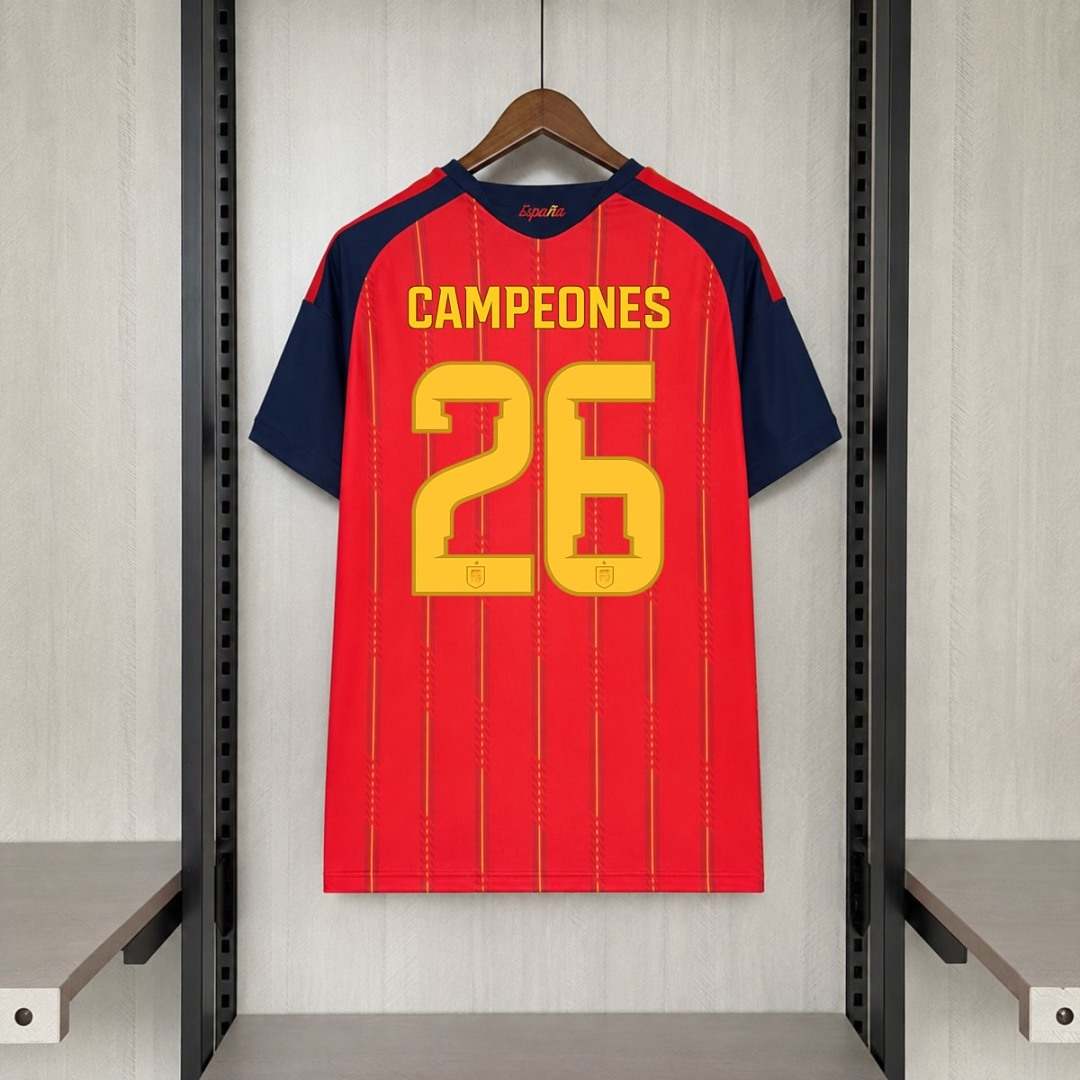 2026 Spain Home Champions World Cup Jersey Size S-4XL