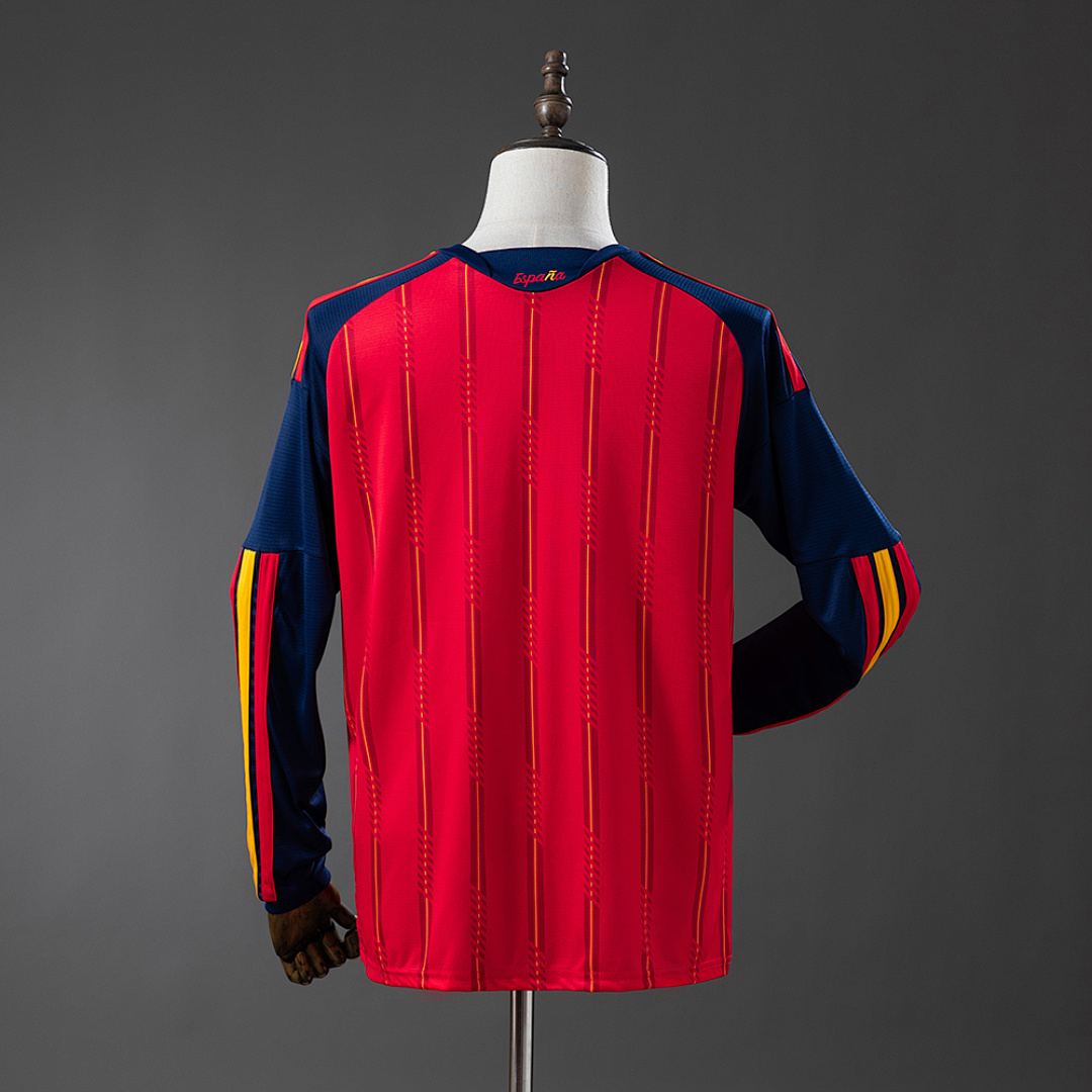 2026 Spain World Cup Home Final Game Long Sleeve Soccer Jersey S-4XL