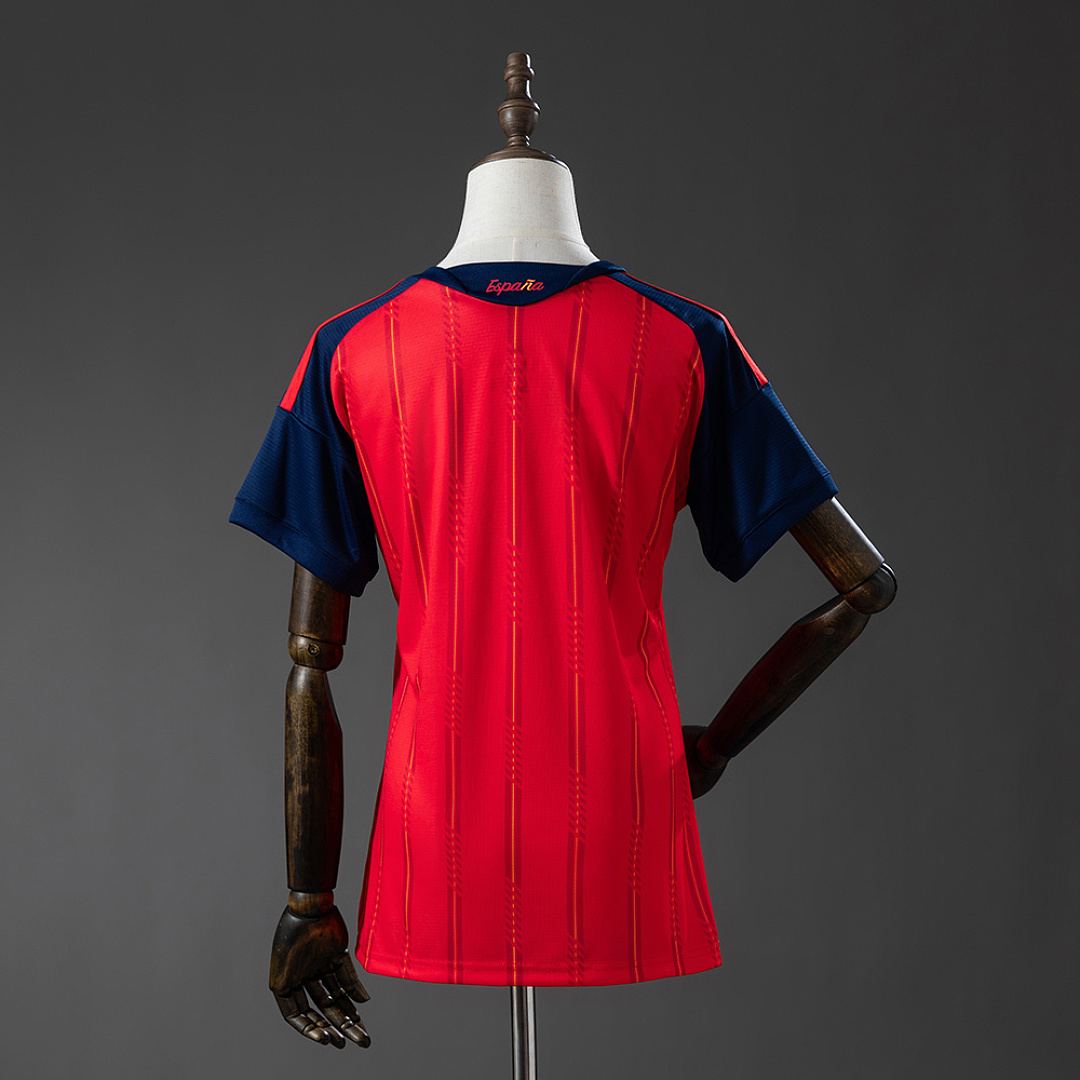 2026 Spain World Cup Home Final Game Women's Soccer Jersey Size S-2XL