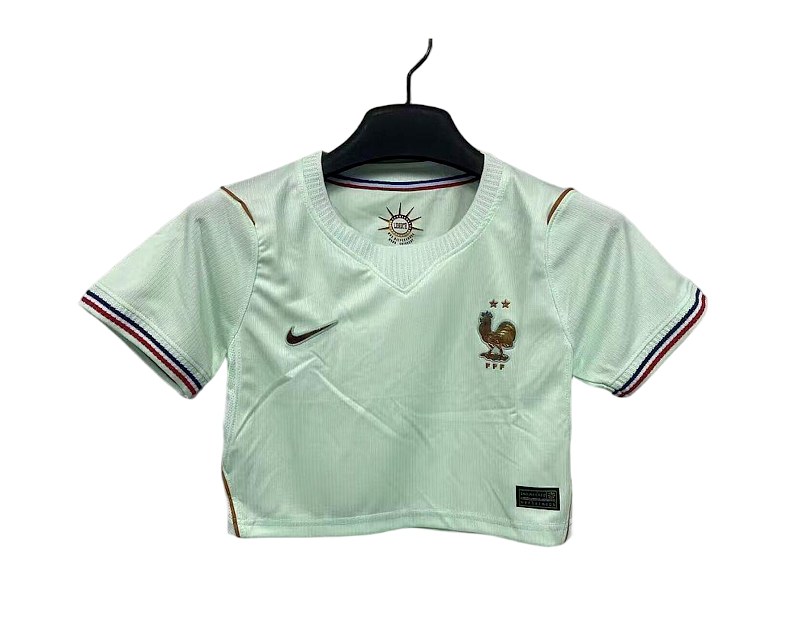 2026 Women's France Away Crop Top World Cup