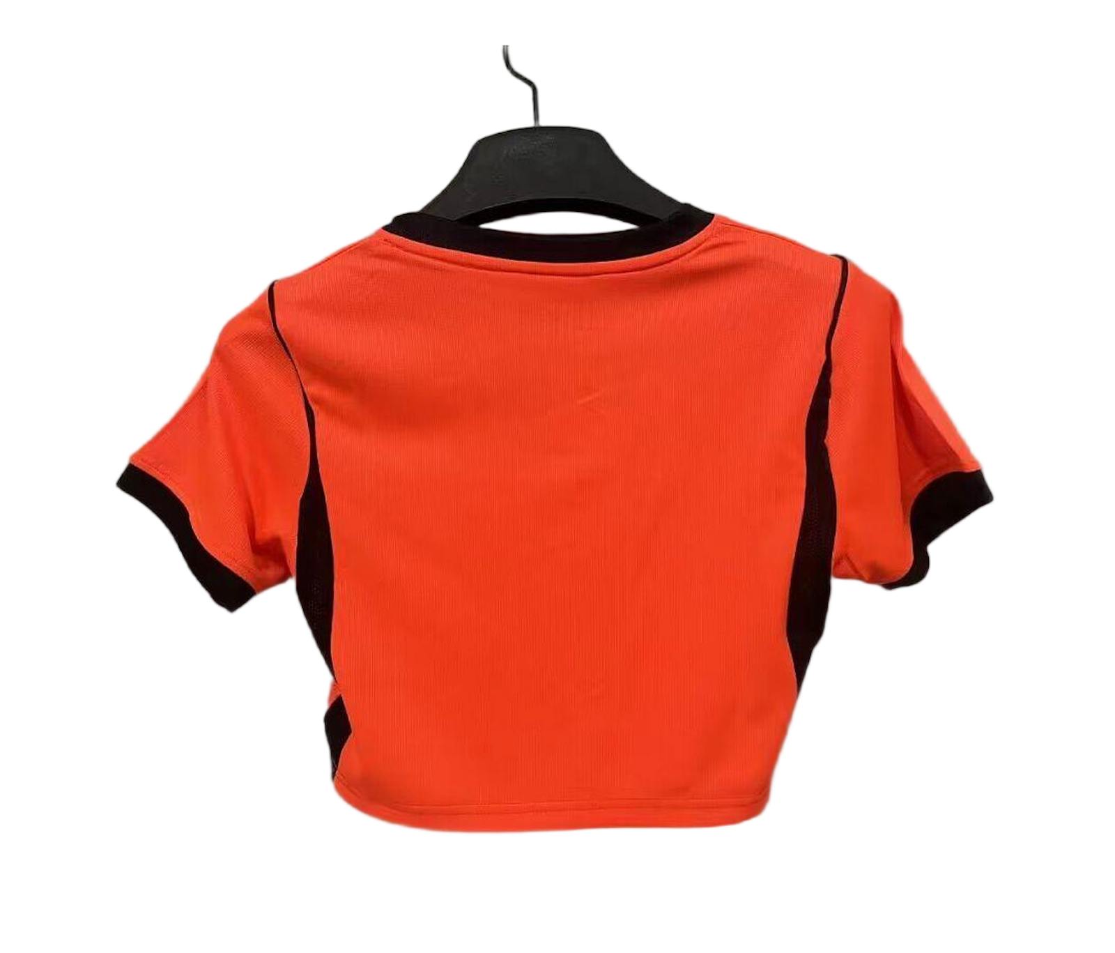 2026 Women's Netherlands Home Crop Top World Cup