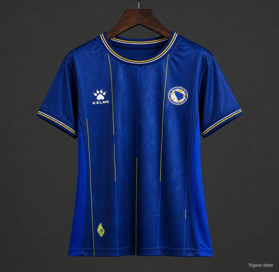 2026 World Cup Bosnia and Herzegovina Women Home Soccer Jersey S-2XL
