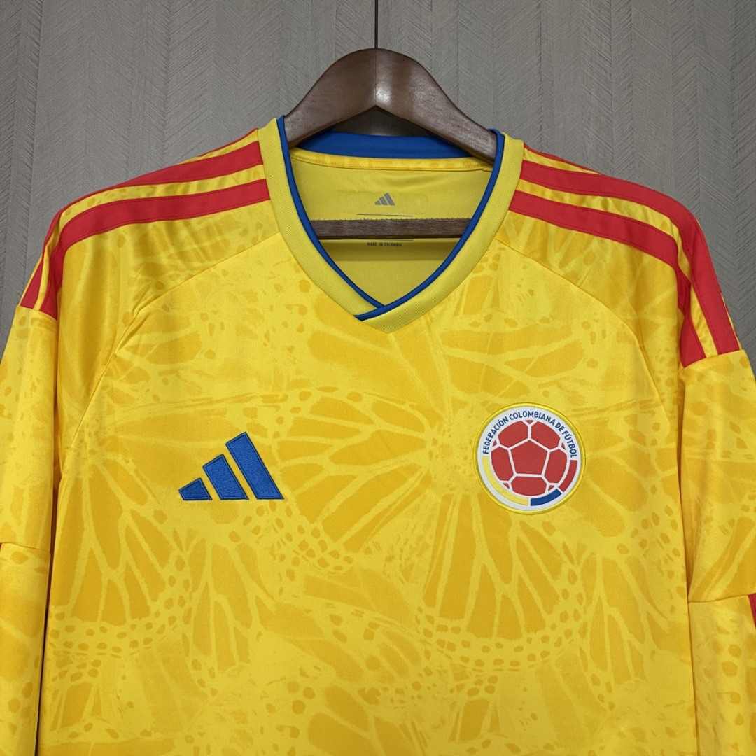 2026 World Cup Colombia Home Long Sleeve Jersey S-4XL
