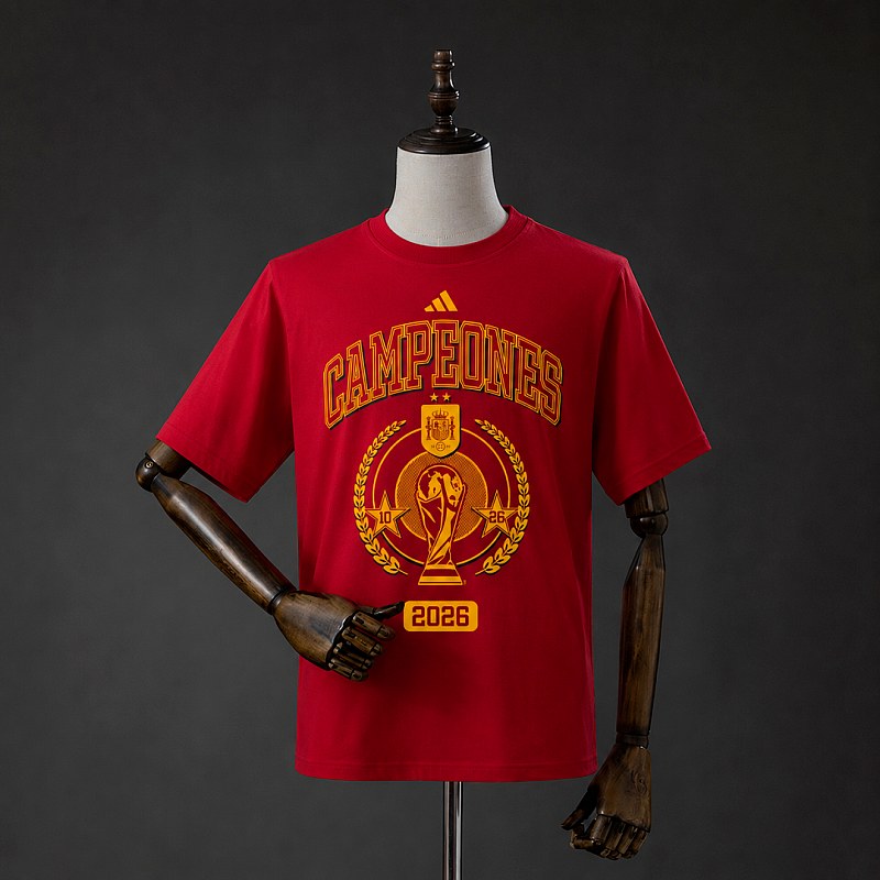 Spain We Are Champions T-Shirt Red