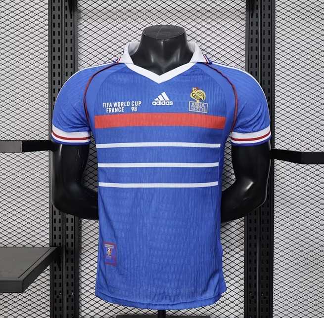 1998 Retro Player France Home Kit World Cup