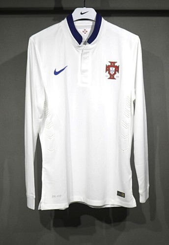 2014 Portugal Away White Player version jersey