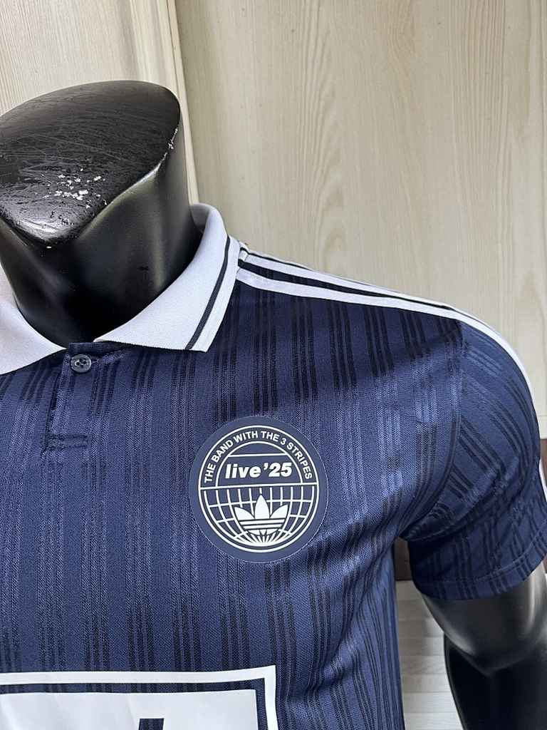 2025/26 AD x Oasis Tour Jacquard Dark Blue font 25 Player Version Jersey S-2XL