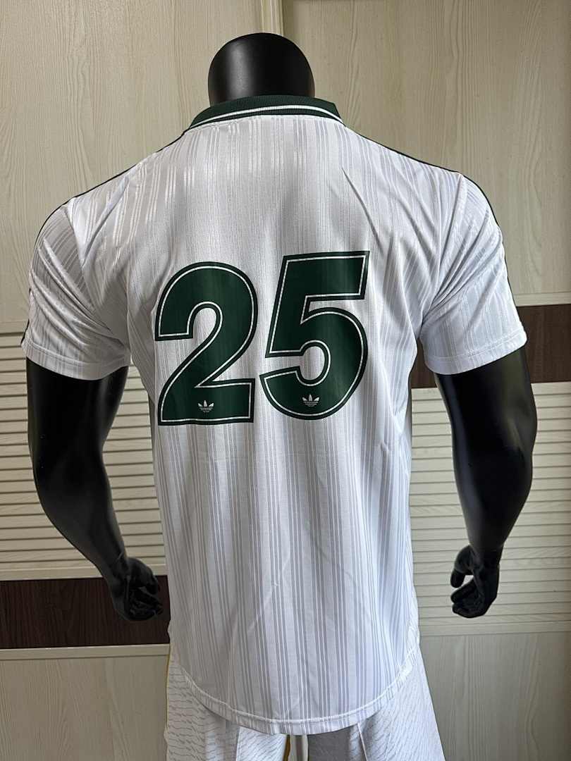 2025/26 AD x Oasis Tour Jacquard Green and White font 25 Player Version Jersey S-2XL