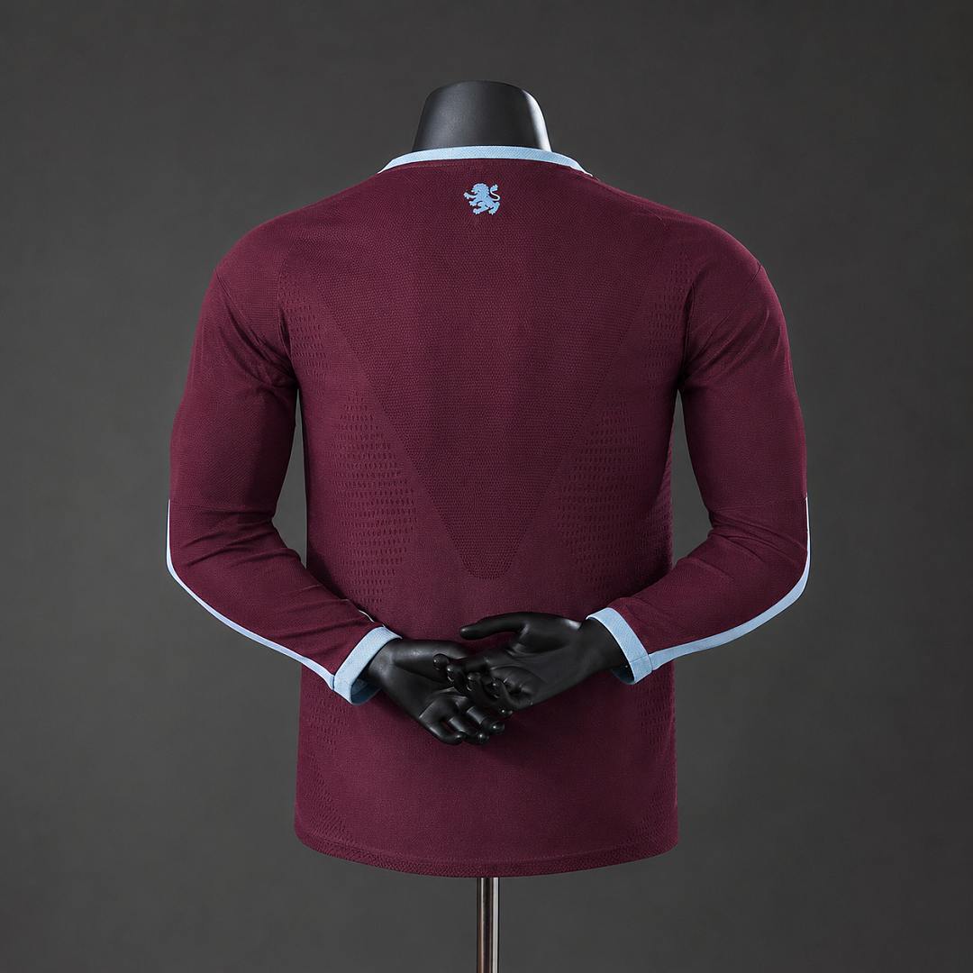 2026/27 Aston Villa Home Long Sleeve Player Version Soccer Jersey S-2XL