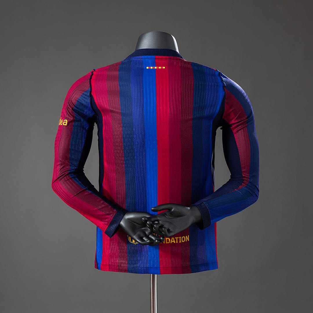2026/27 Barcelona Home Long Sleeve Player Version Soccer Jersey S-2XL