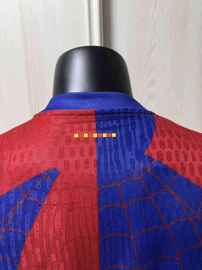 2026/27 Barcelona Spider-Man Player Version Jersey Size S-2XL