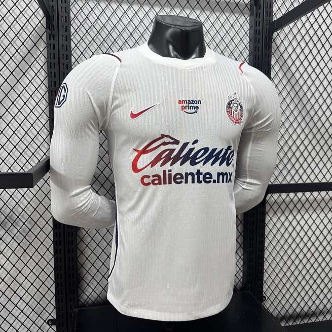 2026/27 Chivas de Guadalajara Away Player Version Long Sleeve Soccer Jersey S-2XL