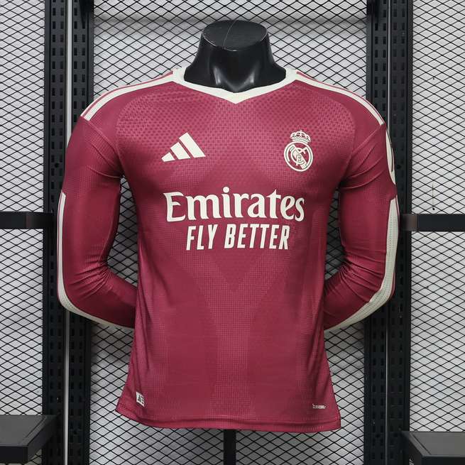 2026/27 Real Madrid Third Away Long Sleeve Player Version Soccer Jersey S-3XL