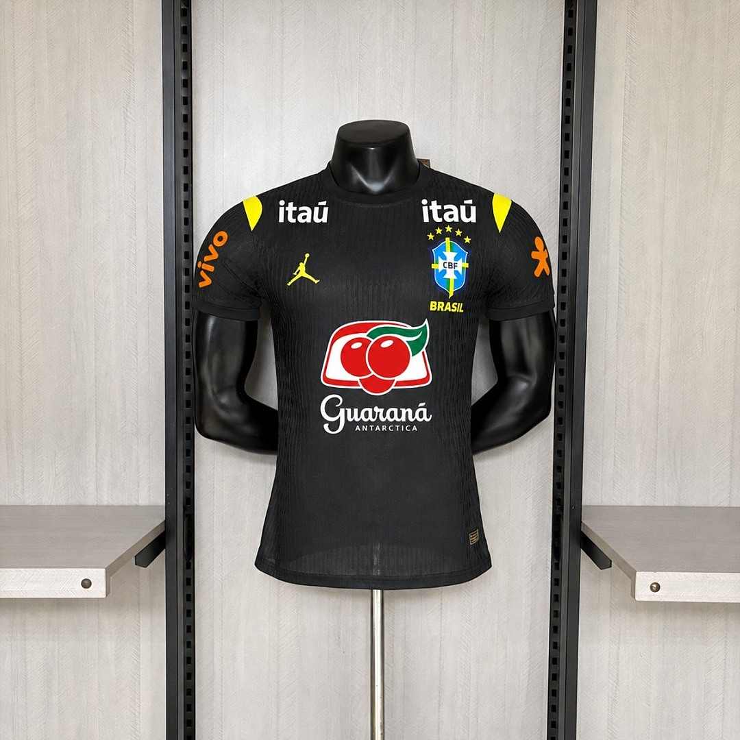 2026 Brazil Black Jersey Player Version S-XXL With All Sponsors
