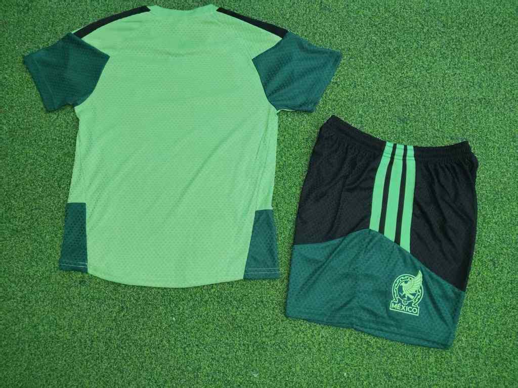 2026 Mexico Light Green Player Version Kids Kit