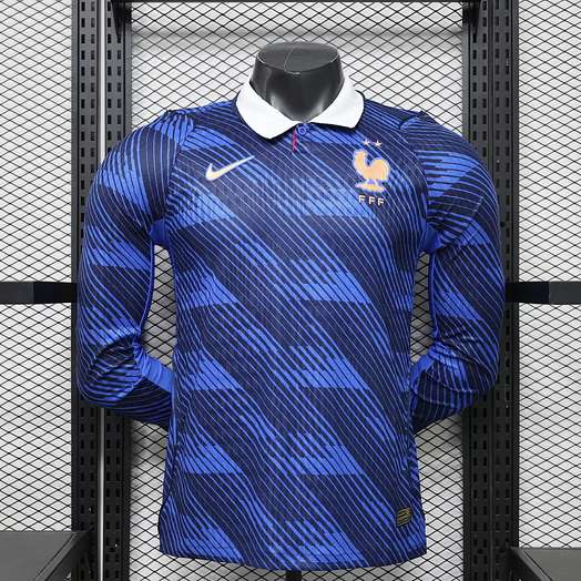 2026 Player France Home Long Sleeve Kit S-3XL World Cup Cheap Football Jersey Wholesale Yupoo