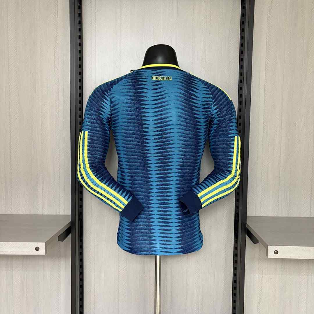 2026 World Cup Colombia Away Player Version Long Sleeve Jersey S-XXL