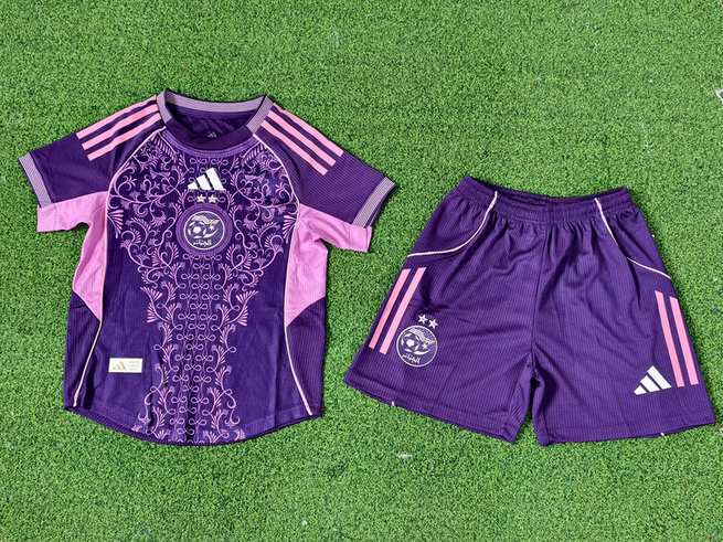 25-26 A37 Algeria purple player version kid kit size 16-28