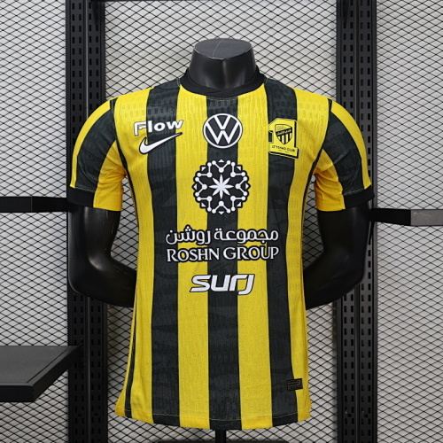 25-26 Al-Ittihad Home Player Version Soccer Jersey